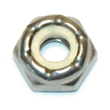 Midwest Fastener Lock Nut, #10-24, 18-8 Stainless Steel, Not Graded, 15 PK 33742